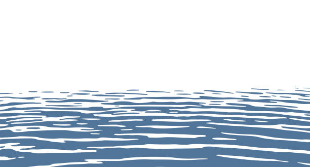 静かな水と海の波紋 - 静水点のイラスト素材／クリップアート素材／マンガ素材／アイコン素材