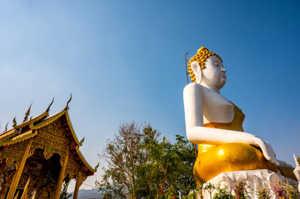 Free picture: Large statue of a Buddha, Wat Phra That Doi Kham or the ...