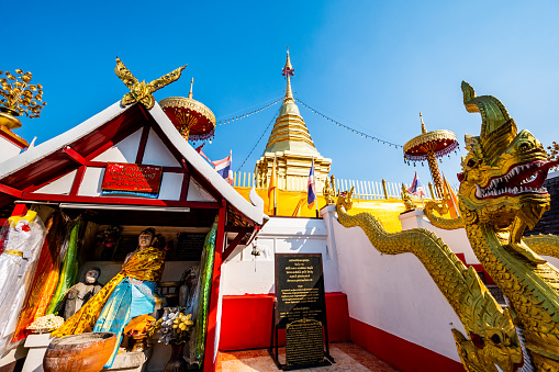 Phra That Doi Kham temple in Chiang Mai province, Thailand.