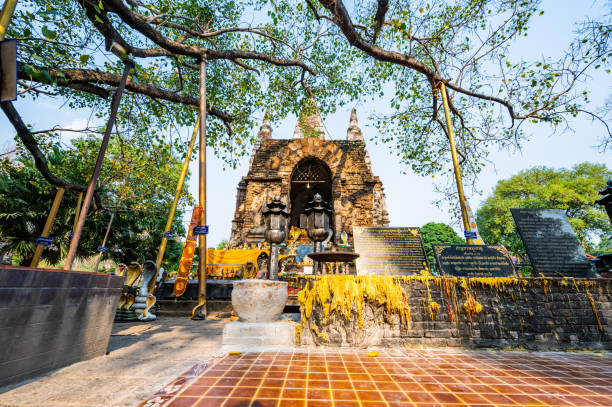 istock Ancient pagoda in Chet Yod temple 1453033792
