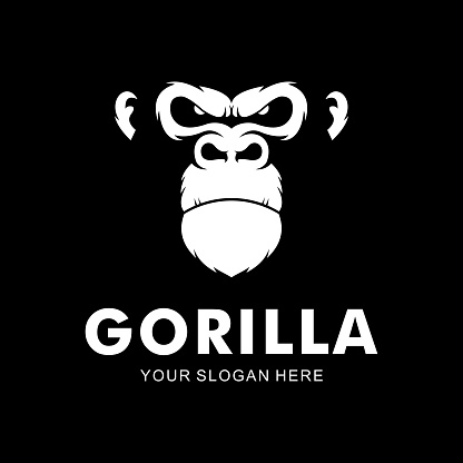 gorilla face vector