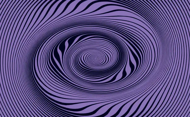 Vector illustration of Abstract Background of Vortex, Spiral Lines