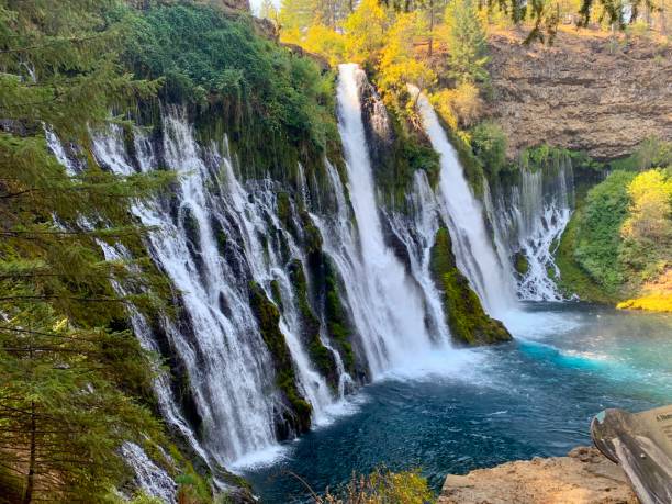 Burney Falls Waterfall burney falls stock pictures, royalty-free photos & images