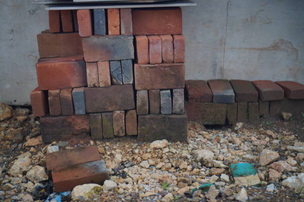 istock Bricks of different kind and color brick 1453047010