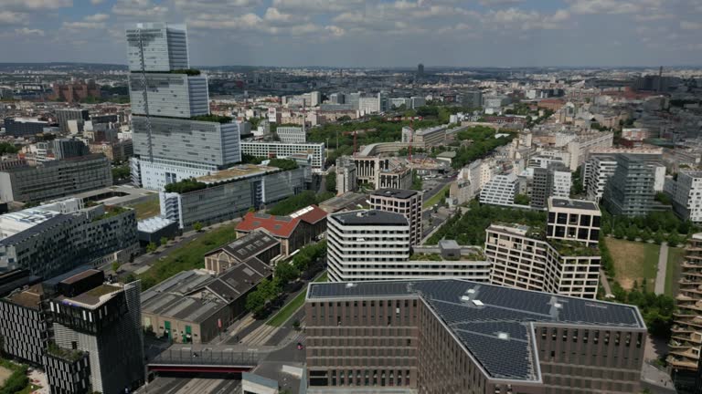 Judicial Court of Paris, France. Aerial circling