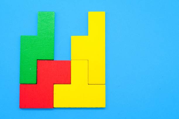 istock Colored puzzles are arranged in the correct order. the concept of order or rule 1453058565