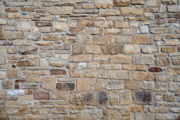 istock Background of beige brick wall 1453062069