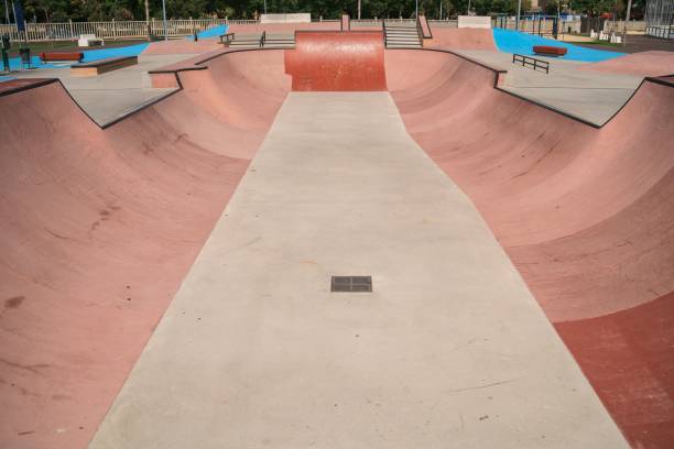 istock View of an empty skate park on a sunny morning 1453062561