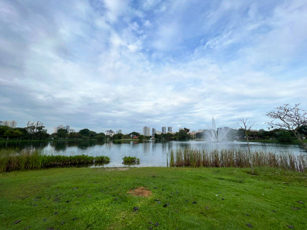 istock Lakeside view at Titiwangsa Park, Kuala Lumpur 1453064950