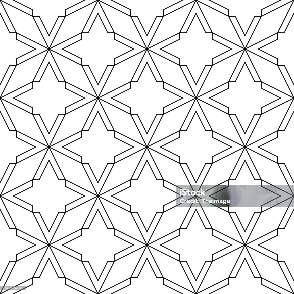 V Stars Seamless Pattern Background Vector Stock Illustration ...