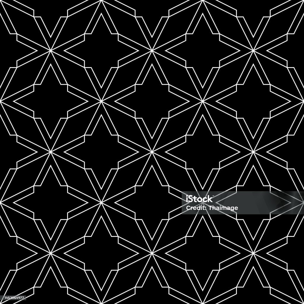 V Stars Seamless Pattern Background Vector Stock Illustration ...