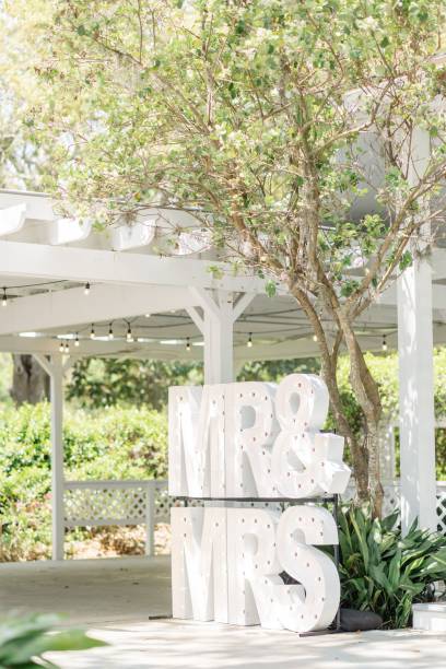 istock Mr & Mrs letter signs for the wedding 1453065693