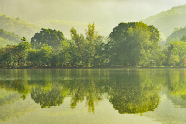 istock Peaceful Heart Shaped Reservoir 1453071319