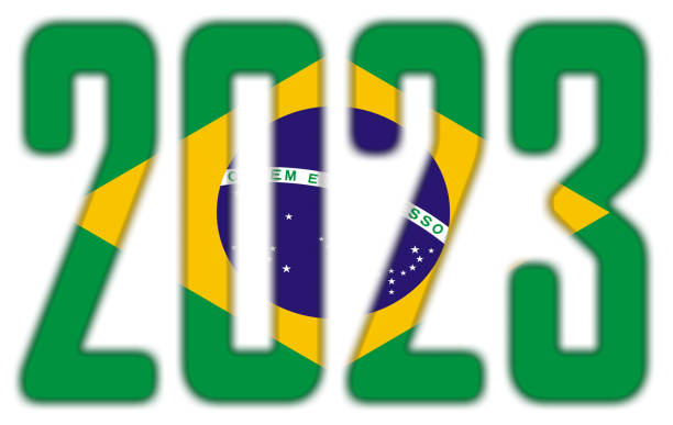 istock 2023 - With the Flag of Brasil 1453086907