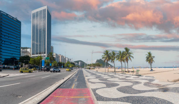 street of the city of Rio de Janeiro stock photo