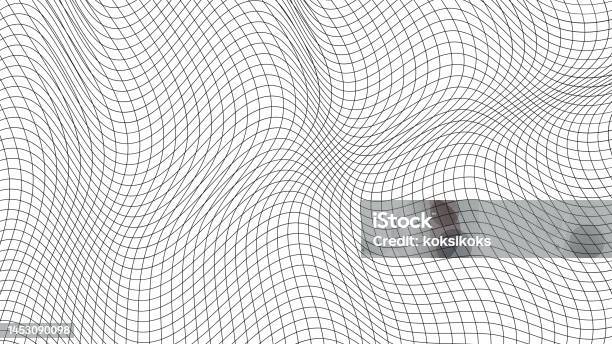Mesh Grid Lattice Background Pattern Security Space Distorted Wave ...