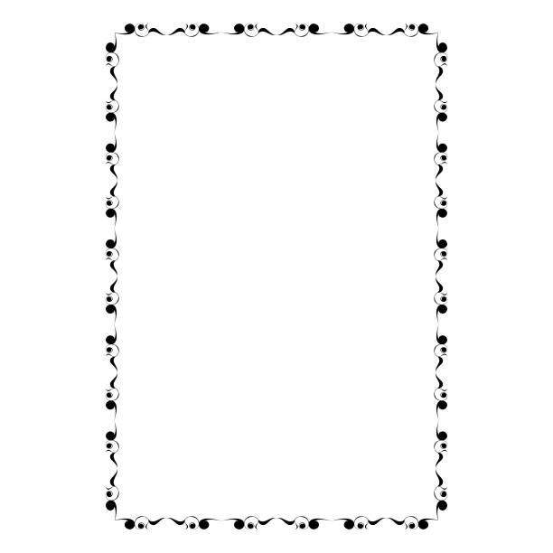 vector frames black on a white background vector frames black on a white background black border stock illustrations