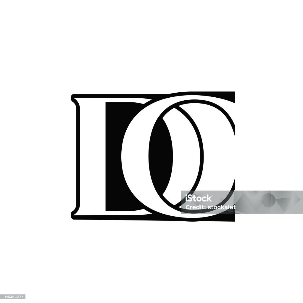 Logo Chữ Lồng Dc Chồng Chéo Serif Chữ C Chữ D Biểu Tượng Phông Chữ ...