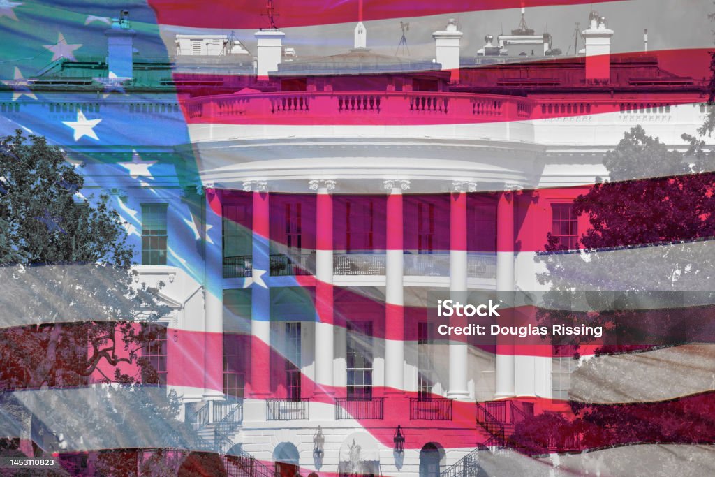 Washington DC - White House - Democratic President Politics American Culture Stock Photo