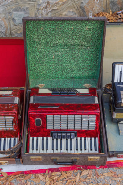 istock Red Piano Accordion 1453111914