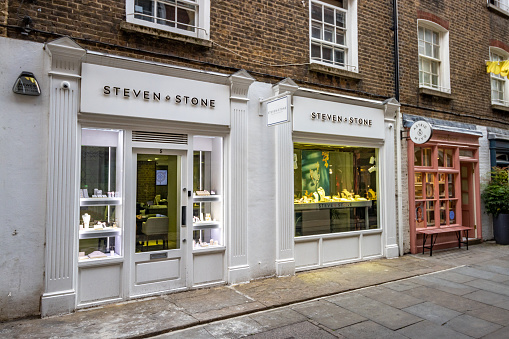 A commercial venue known as Steven Stone Jewelry Store at St Christopher's Place in City of Westminster, London