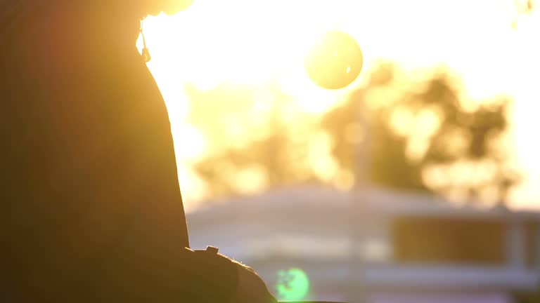 Footage Slow Motion: Pickleball player and equipment