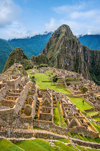 Machu Picchu, Peru - Ruins of Inca Empire city, in Cusco region, amazing place of South America.