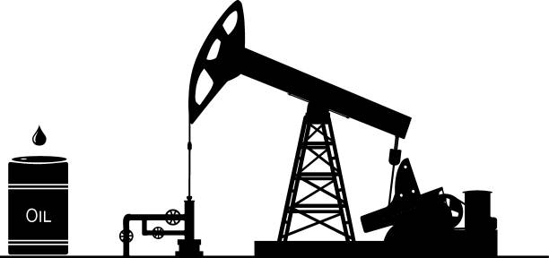 istock Pumping unit for oil production. Energy industry. 1453118028