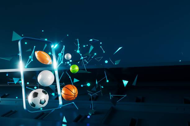 istock 3d football object design. realistic rendering. abstract futuristic background. 3d illustration. motion geometry concept. sport competition graphic. tournament game bet content. soccer ball element. 1453119478
