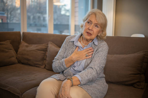 istock Senior woman suffering from pain 1453119682