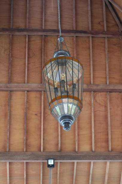 istock the old lamp on the wall 1453125079
