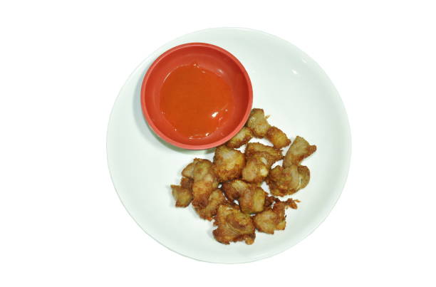 istock fried fermenting pork bone with garlic dipping chili sauce 1453126627