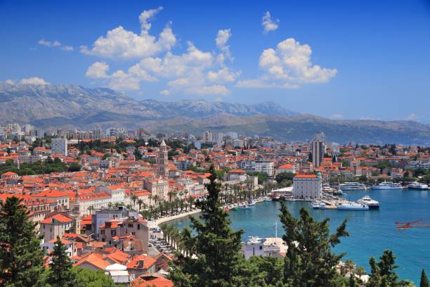 Croatia - Split city Split, Croatia. Landmarks of Croatia. UNESCO World Heritage Site landmark. split croatia stock pictures, royalty-free photos & images