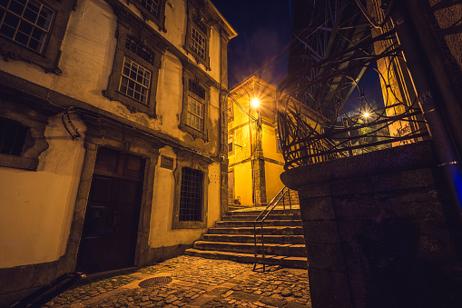 Night street in Porto