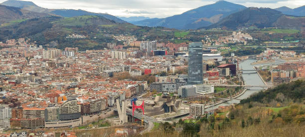 istock Panoramic view of Bilbao, Spain, in a winter day 1453141756