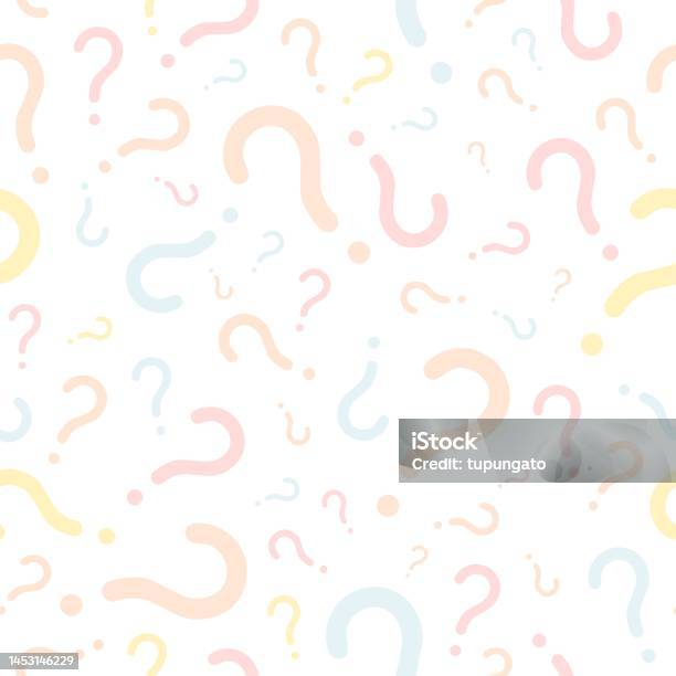 Question Mark Subtle Texture Seamless Pattern Stock Illustration ...