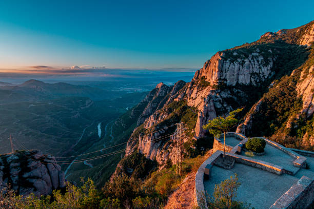 Sunrise on Montserrat mountain in Catalunya, Spain