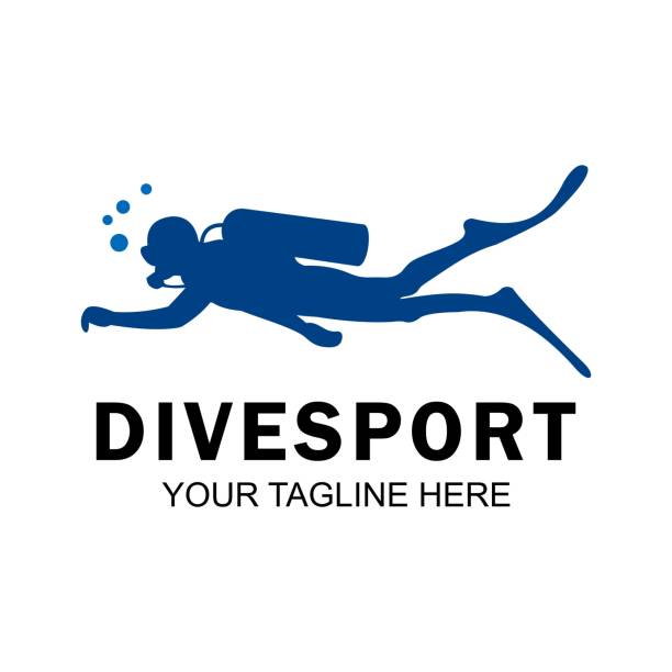 スキューバドライバー ロゴ - scuba diving点のイラスト素材／クリップアート素材／マンガ素材／アイコン素材