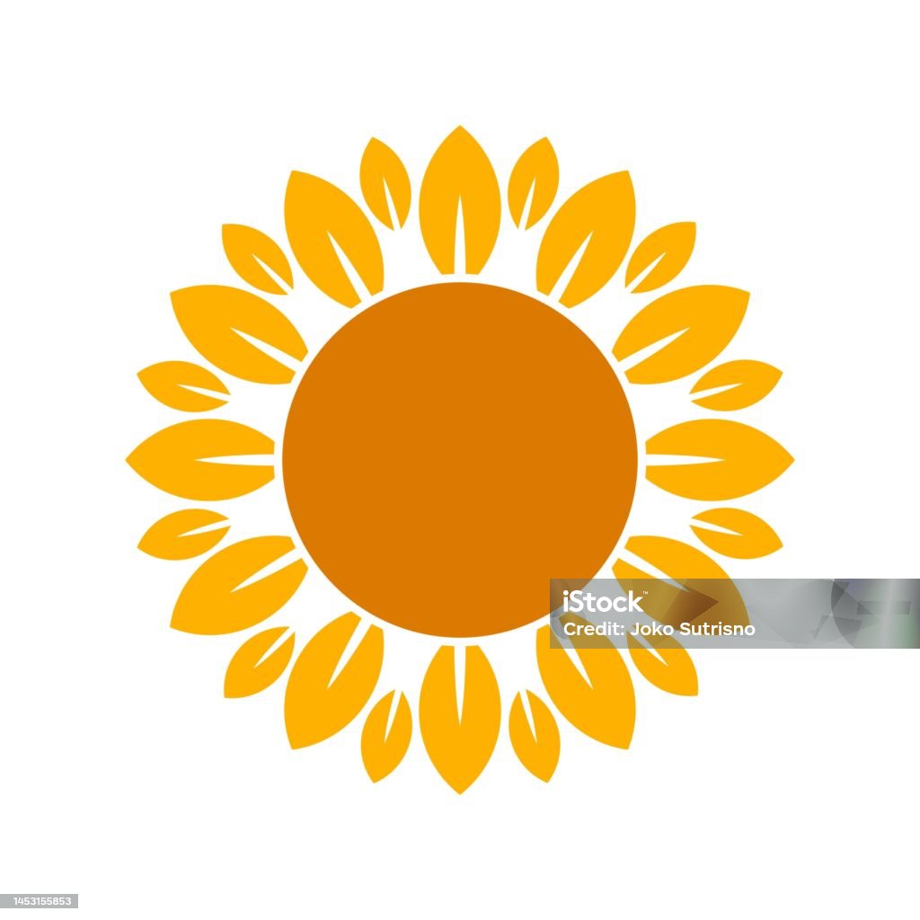 Sunflower Sign Vector Sunflower Vector Stock Illustration - Download Image Now - Beauty ...