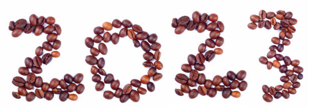 istock New Year concept, 2023 number from coffee beans. 1453158046