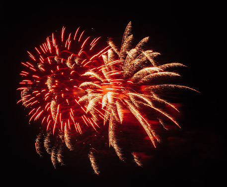 fireworks on black background