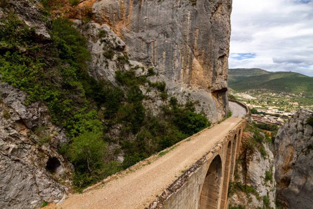 istock Very old bridge in the mountains 1453160353
