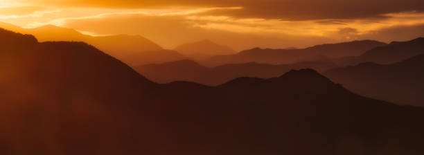 Colorado Mountain Sunset Panorama