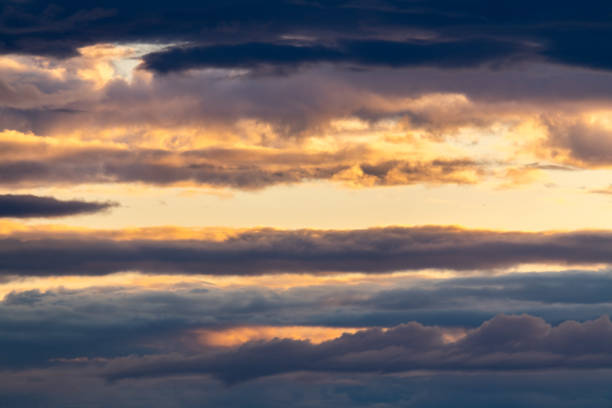 Beautiful scenery and sunset sky in Alaska