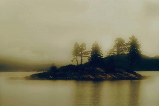 Island loch in the fog