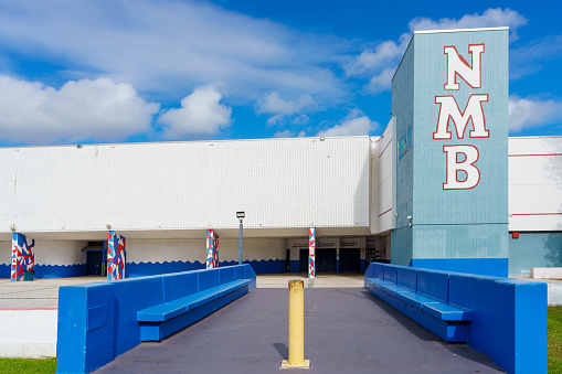Miami, FL, USA - December 29, 2022: Photo of NMB North Miami Beach Senior High School