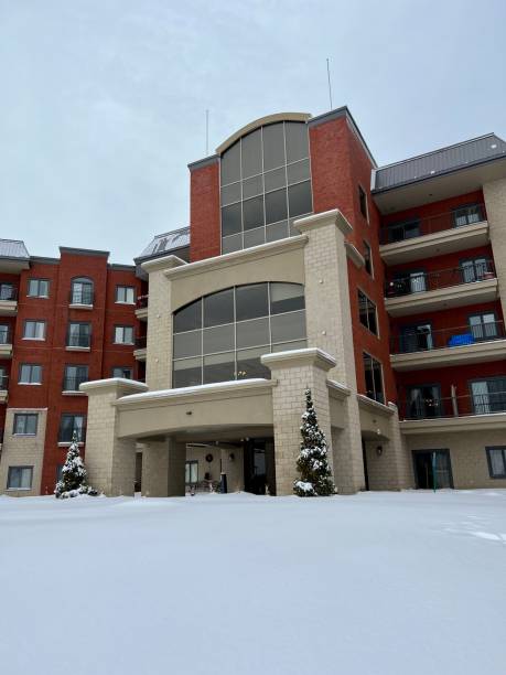 istock Retirement home during winter 1453179031