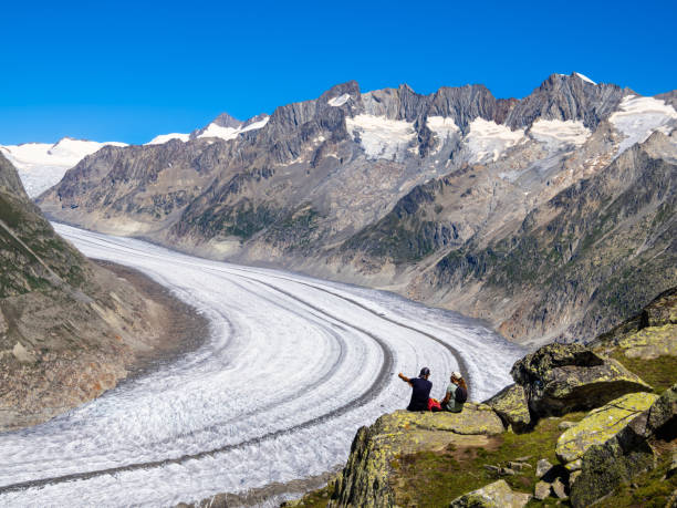 aletsch arena w szwajcarii - bettmerhorn zdjęcia i obrazy z banku zdjęć