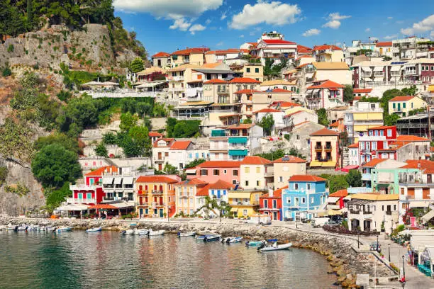 The colorful houses of Parga, Greece