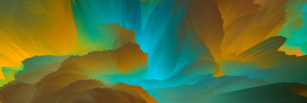 istock Magical world. Surreal Landscape. Abstract fantasy background.  3d illustration 1453202921